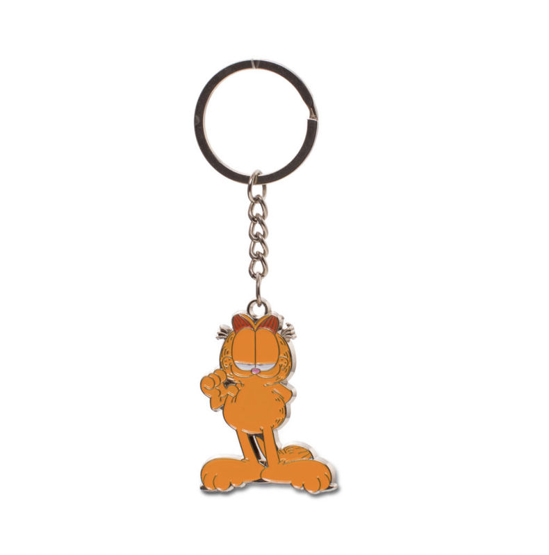 GARFIELD METAL KEY RING 10 CM